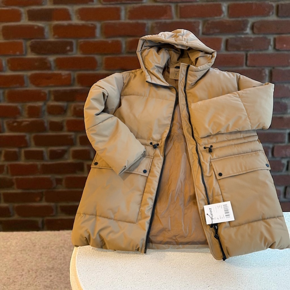 Puffit Hooded Puffer Jacket With Large Pockets. NWT. - Picture 5 of 11